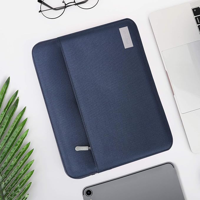 MoKo 9-11 Inch Tablet Sleeve Bag Carrying Case Fits New 11 inch iPad Air M3, iPad A16 2025, iPad Pro 11 M4/Air M2, iPad Air 5/4/3th, iPad 10/9/8/7th, Indigo