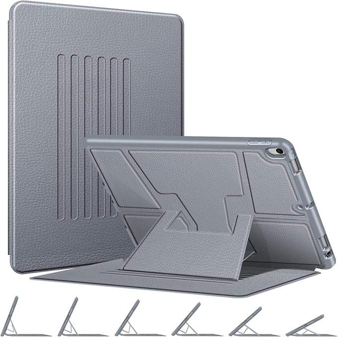 Fintie Magnetic Stand Case for iPad Air 10.5" (3rd Generation) 2019 / iPad Pro 10.5" 2017, Multi-Angle Viewing Rugged Soft TPU Back Cover with Pencil Holder, Auto Wake/Sleep, Cloudy Blue