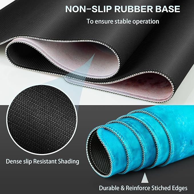 Canjoy Gaming Mouse Pad, Large Extended Mouse Pad Big Computer Mousepad for Home Office Gaming Work 31.5x15.7inch