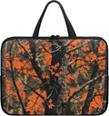 Orange Camo Forest Laptop Sleeve 12 Inch Womens Mens Laptop Tote Bag Waterproof Computer Tablet Handbag Case with Handle Carrying Case Laptop Cover for Travel/Business/School/Office