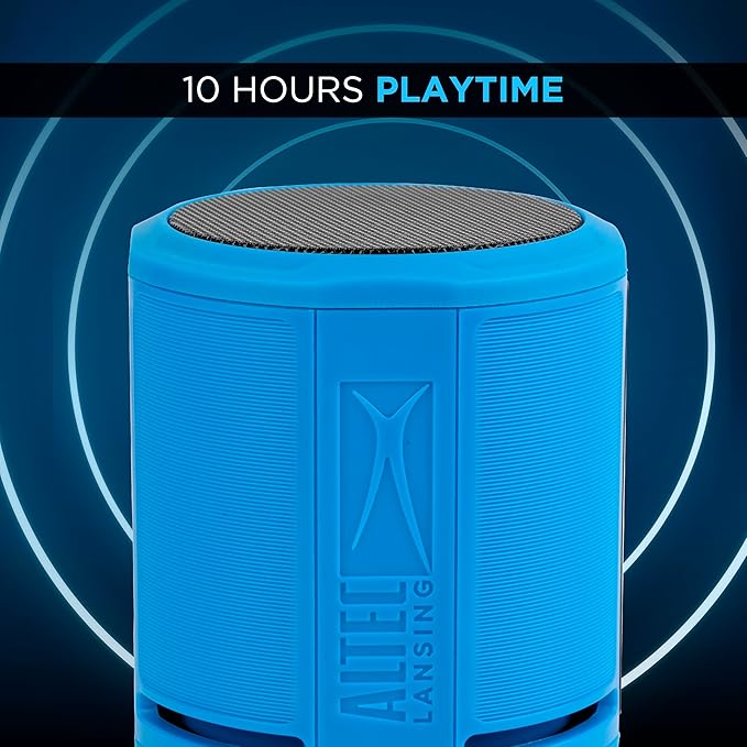 Altec Lansing HydraOrbit - Waterproof Bluetooth Speaker, Lightweight & Portable Speaker for Travel & Outdoor Use, Royal Blue