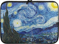 Starry Night Laptop Sleeve Case for Women Men Fashion Van Gogh Painting Pattern Laptop Protector with Versatile Uses Easy to Clean Ideal Gifts for Daily Use Travel at Different Occasions