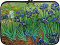 Irises Painting Laptop Sleeve 15 Inch for Women Exquisite Van Gogh Painting Pattern Computer Bag with Funny Design Lightweight Multiple & Neatly Organizers for On-The-Go Essentials