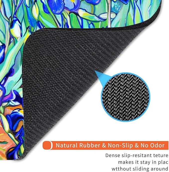 Square Mouse Pad Lrises,Personalized Premium-Textured Custom Mouse Mat Design,Washable Mousepad Lycra Cloth,Non-Slip Rubber Base Computer Mouse Pads for Wireless Mouse