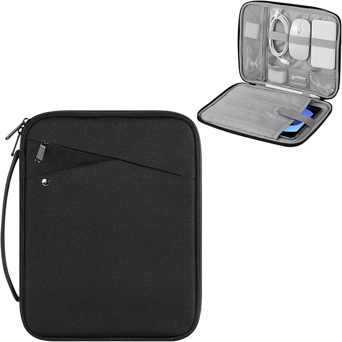 MoKo 13-14 Inch Laptop Sleeve Bag Carrying Case with Handle, Padded Protective Travel Bag for New 13-inch Mac Neo A18 Pro, 14” Mac Pro M5/M4/M3/M2/M1, 13“ Air M5/M4/M3/M2/M1, Black