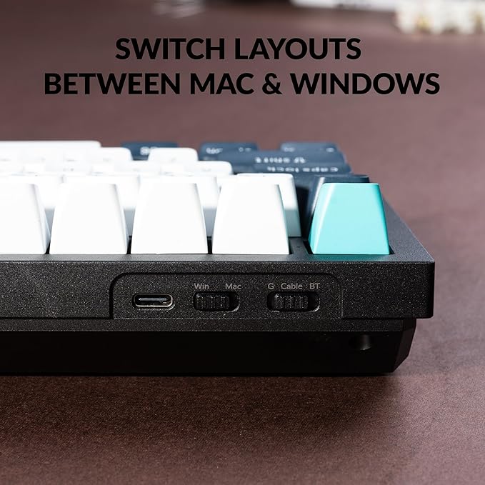 Keychron Q3 Max Wireless Custom Mechanical Keyboard, Full Aluminum 2.4 GHz Bluetooth QMK TKL Layout RGB with Hot-swappable Gateron Brown Switch Compatible with Mac Windows Linux