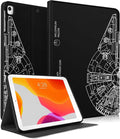 Uppuppy for iPad 5th/6th Generation Case, for Apple iPad Air 1st/2nd Gen, for iPad Pro 9.7 Inch Case Cute Kids Boys Women Teen Girls Cool Men Folio Unique Black Cover for iPad 5/6, Air 1/2, Pro 9.7