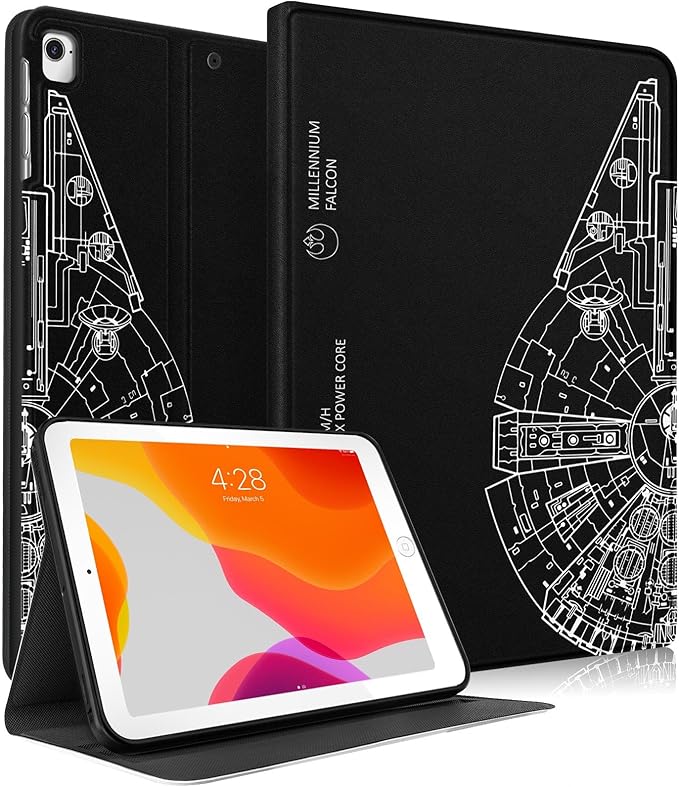 Uppuppy for iPad 5th/6th Generation Case, for Apple iPad Air 1st/2nd Gen, for iPad Pro 9.7 Inch Case Cute Kids Boys Women Teen Girls Cool Men Folio Unique Black Cover for iPad 5/6, Air 1/2, Pro 9.7
