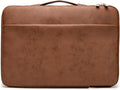 Kinmac 360 Degree Protective Laptop Sleeve Case Bag with Handle for MacBook Air 15 inch and 15 inch-15.6 inch HP Lenovo Dell ASUS Acer Laptop (Coffee PU)