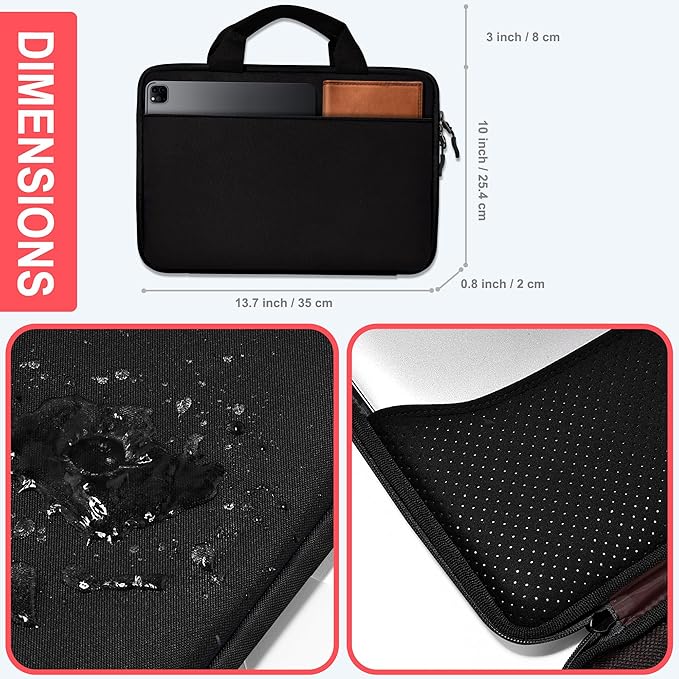 Hseok Laptop Case 13.3-14 Inch Sleeve,TSA Shockproof Computer Handbag,Compatible with MacBook Neo/Pro 14 M5/M4/M3/M2/M1,All Models 13.3" MacBook Air/Pro,XPS 13/14,Most 13-14 Notebooks,B01K01