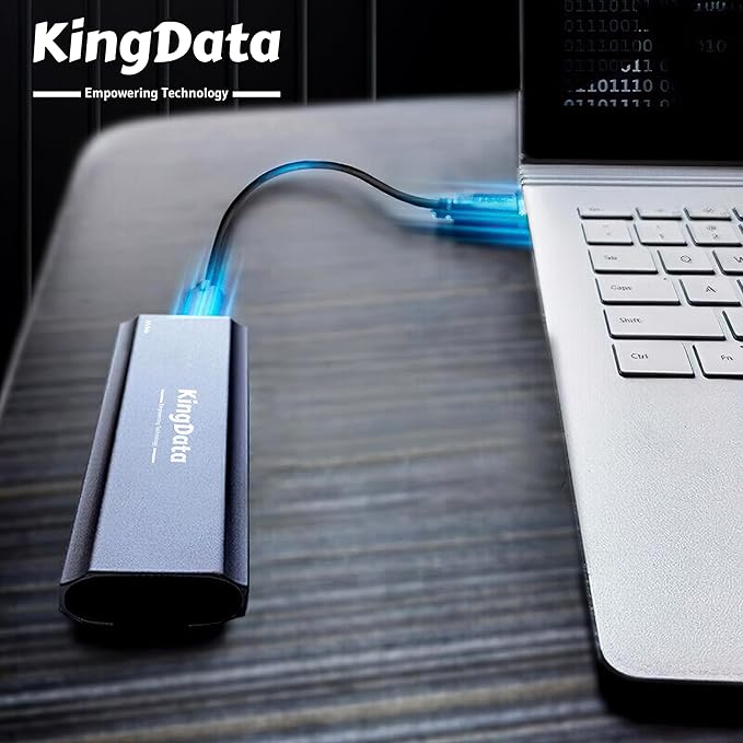 M.2 NVMe Enclosure, Tool-Free 10Gbps USB 3.1 Adapter for 2230/2242/2260/2280 M.2 SSD With USB C to A Cable