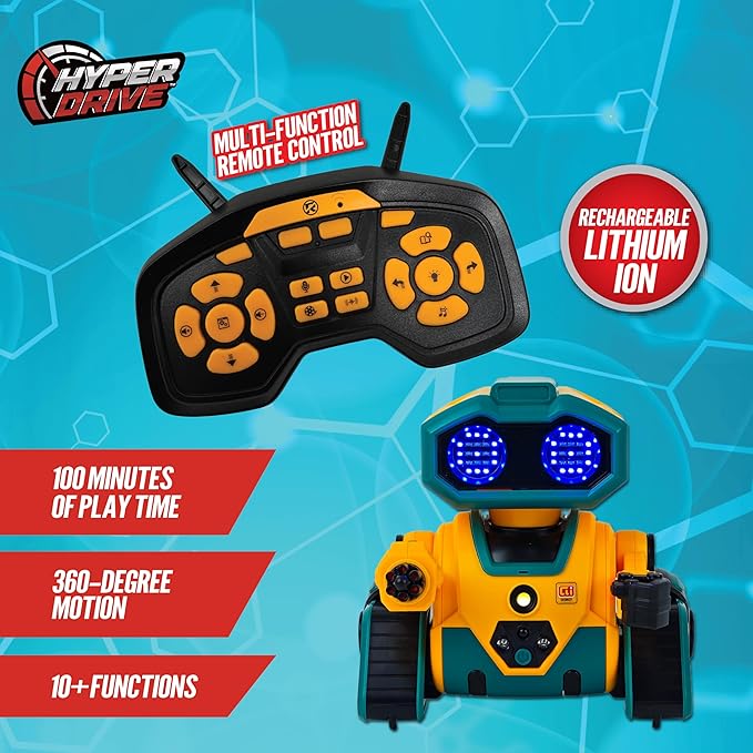 Hyper Drive Smart-Bot Coding Robot Kit for Kids – STEM Robotics Toy with Easy Programming for Beginners – Build, Code & Play Educational Robot