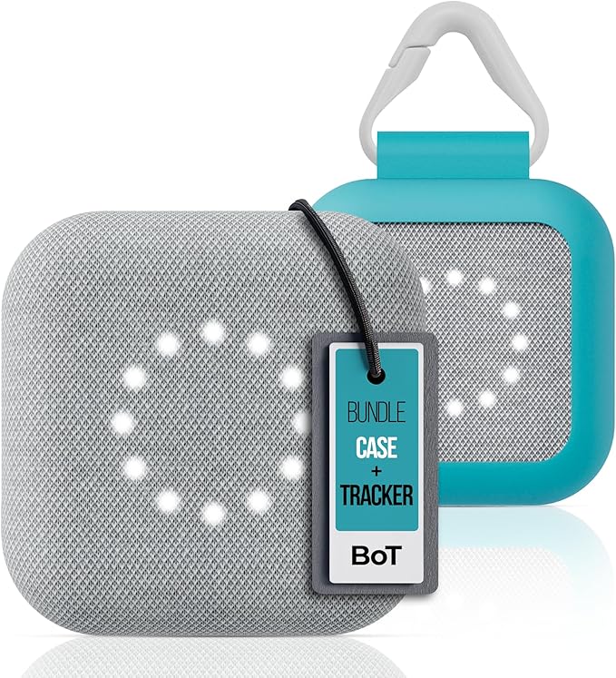 BoT Talk® GPS Tracker for Kids with Mint Silicone Case - AI-Powered GPS Tracker with Audio, Real-Time Tracking & Alerts - Compact Kids Tracking Device with Monthly Subscription, Made in Japan