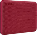 Toshiba Canvio Advance 2TB Portable External Hard Drive USB 3.0, Red - HDTCA20XR3AA
