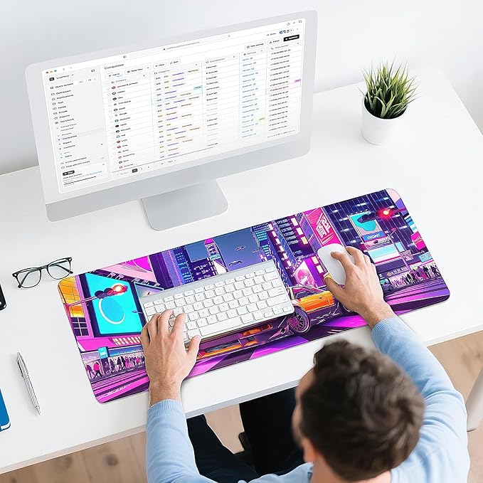 Gaming Mouse Pad - (31.5"×11.8") Sports Car Large Mouse Pads for Desk - Desk Mat for Keyboard and Mouse with Non-Slip Base, Desks Pad Matfor Game/Office & Home