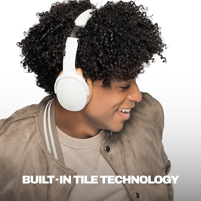 Skullcandy Hesh ANC Wireless Over-Ear Bluetooth Headphones, Active Noise Cancelling, Up to 22 Hrs Battery, Foldable Lightweight Design, Microphone for iPhone Android - Mod White