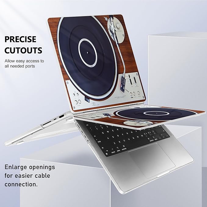 May Chen for 2026 MacBook Pro 14-inch M5 M4 M3 M2 M1 Pro/Max Chip, Release 2026 2025-2021, Model A3427 A3426 A3434 A3112 A3401 A3185, Plastic Hard Shell with Keyboard Cover, Stereo Turntabl