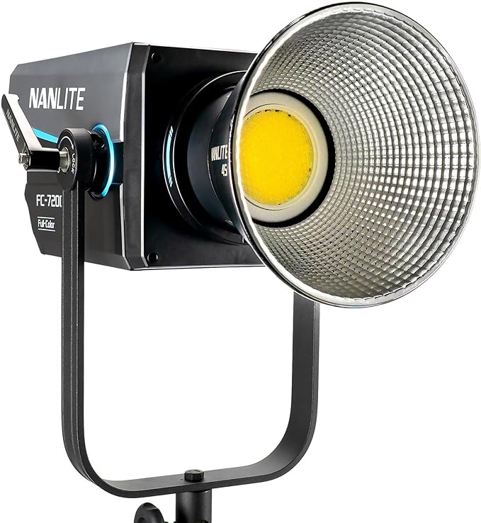 Nanlite FC-720C 750W RGBW LED Video Light, Full-Color Studio Spotlight with 2700K–12000K, CRI 96 TLCI 97, Bowens Mount for Film & Broadcast Production,YouTube, Live Streaming & Photography
