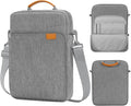 MoKo 13.3-14 Inch Laptop Sleeve Bag Fits Mac Neo 13-inch A18 Pro, Mac Pro 13.3" M2 2022/M5/M5 Pro/M5 Max 14.2" 2026, Mac Air 13.6" M5 2026, Handle Carrying Case with Shoulder Strap, Dark Gray
