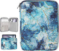 Dadanism 13Inch Tablet Sleeve Bag Carrying Case for iPad Pro 13" M5/M4 2025/2024, iPad Air 13" M4/M3 2026/2025, iPad Pro 12.9", Galaxy Tab S10+/S9 FE+/S9+ 12.4", Remarkable Paper Pro 11.8",Marble Blue