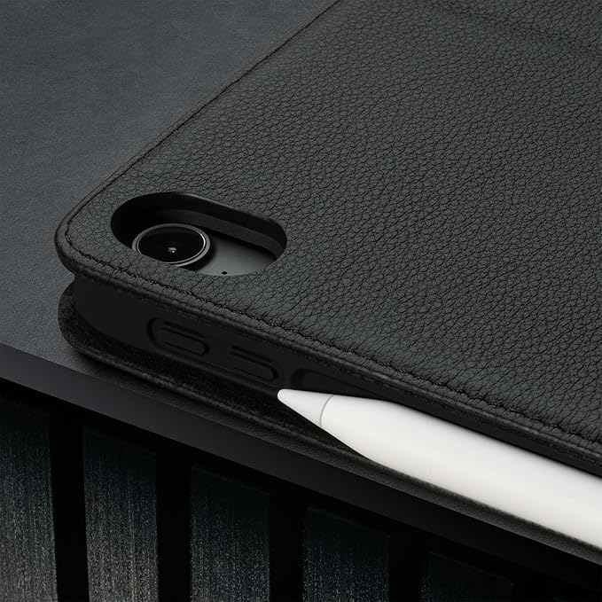TORRO Case Compatible with iPad Air 11" M4 (2026), M3 (2025) & M2 (2024) and iPad Air 5th / 4th Gen - Leather Folio Cover, Stand, Apple Pencil Charging, Auto Wake/Sleep (Black)