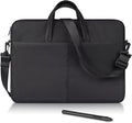 Graphics Drawing Tablet Sleeve Case Bag Compatible with Wacom Cintiq 16/Pro 17, XP-Pen Artist15.6 Pro V2, Huion Kamvas Pro 16, Travel Shoulder Carrying Bag with Strap, Black