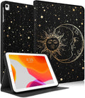 Uppuppy for iPad 5th/6th Generation Case, for Apple iPad Air 1st/2nd Gen, for iPad Pro 9.7 Inch Case Cute Kids Women Girls Folio Sun Moon Cool Aesthetic Design Cover for iPad 5/6, Air 1/2, Pro 9.7