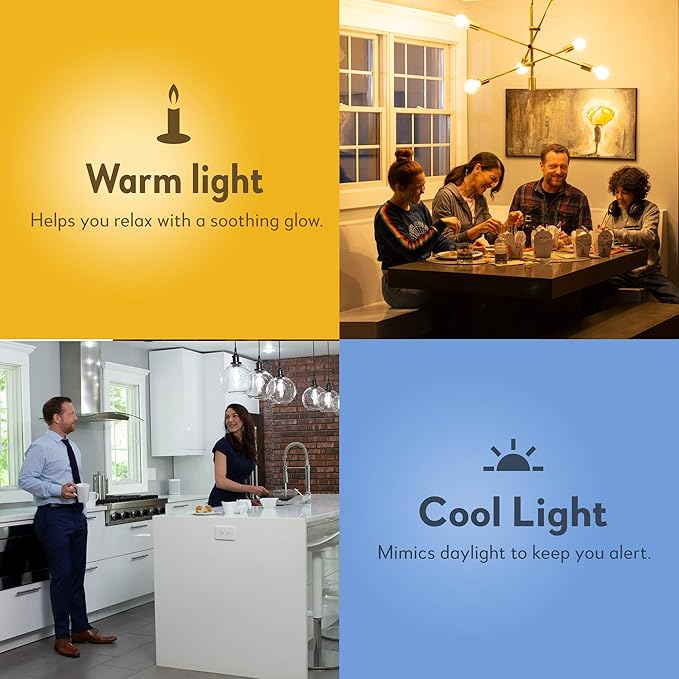 Bulbrite Solana A19 WiFi Connected LED Smart Light Bulb, 60 Watt Equivalent, Frost