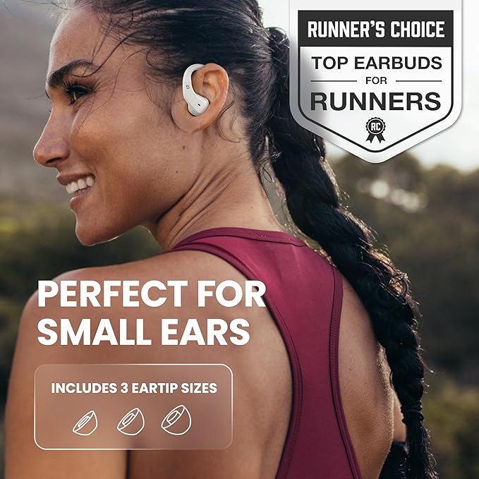 Back Bay Audio - Runner Wireless Earbuds for Running, Workout Wrap Around Earbuds Bluetooth Headphones for Sports, Around The Ear Wireless Bluetooth Running Headphones, Hook Over Earphones Earhooks