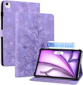 Case for iPad Air 13 Inch M4/M3/M2 (2026/2025/2024), Auto Wake/Sleep Supports Pencil Pro and Pencil(USB-C) Magnetic Multi-Angle Viewing Clasp Cover, Purple