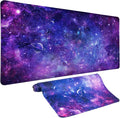 Cyberpunk Space Large Gaming Mouse Pad, Purple Cyberpunk Universe Mouse Pad Cyberpunk Planet Cosmic Desk Mat Anime Desk Pad Mousepad XXL Extended Keyboard Mat Mouse Mat, Waterproof, 31.5x15.7 in