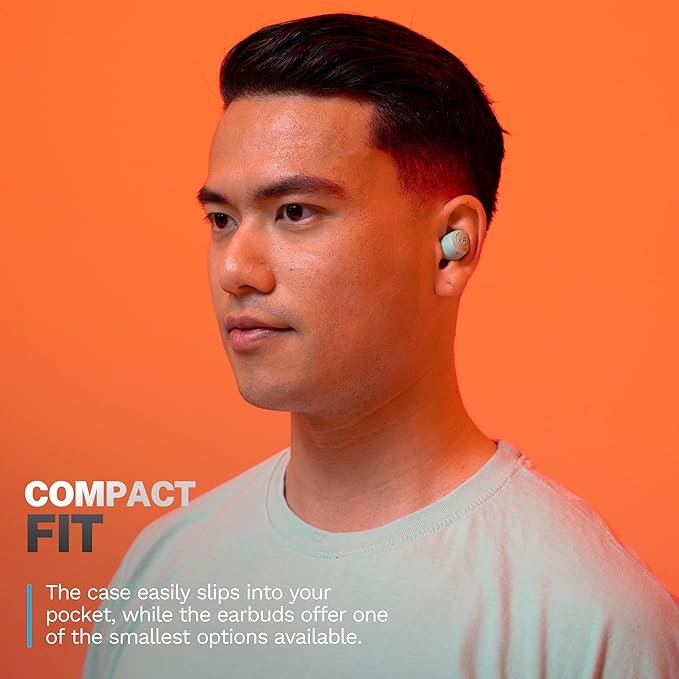 JLab Go Air Pop+, True Wireless Earbuds, Bluetooth Earbuds with Microphone, Dual Connect, EQ3 Sound, Mint Green