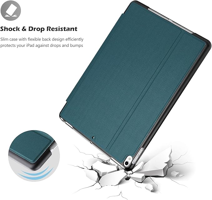 ProCase Cover for iPad Air 3 10.5" 2019 / iPad Pro 10.5 2017 Case, Slim Stand Protective Folio Case Smart Cover for iPad Air 10.5" (3rd Gen) 2019 / iPad Pro 10.5" 2017-Teal
