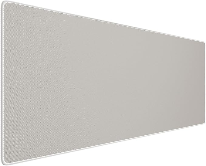 Reniteco Waterproof Large Gaming Mouse Pad with Durable Stitched Edges, Non-Slip Rubber Base, Grainy Jacquard Mouse Mat Desk Pad for Home Office Gaming, 27.6"x11.8"x0.12", Matte Beige