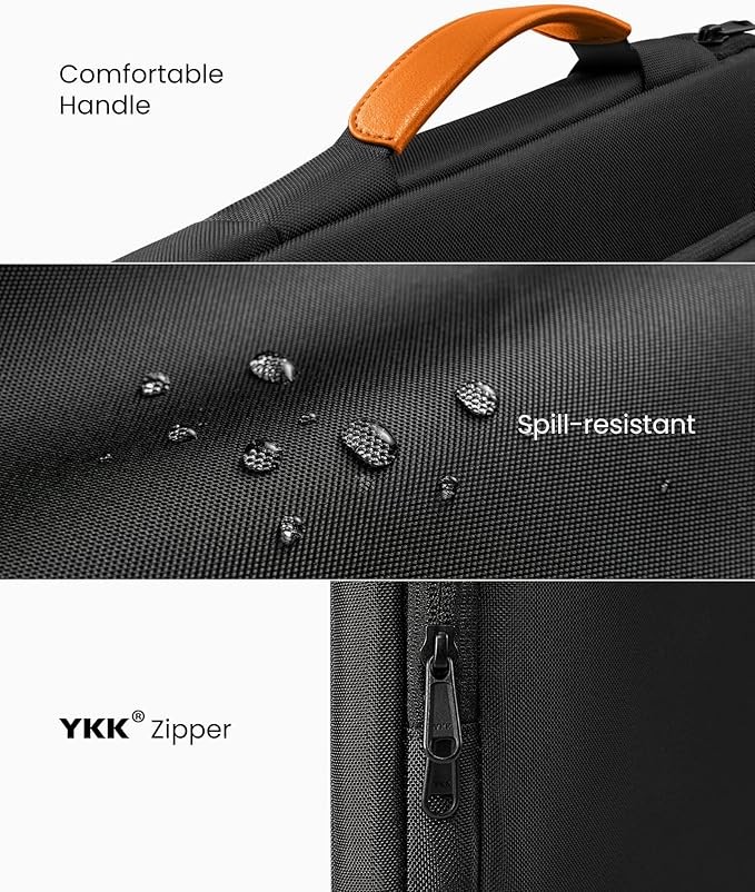 tomtoc 360 Protective Laptop Carrying Bag for The New Razer Blade Pro 17, HP Envy Laptop 17 Inch, Dell Inspiron 17 3000, ASUS ROG Zephyrus S 17.3 Inch, Notebook Bag with Accessory Pocket