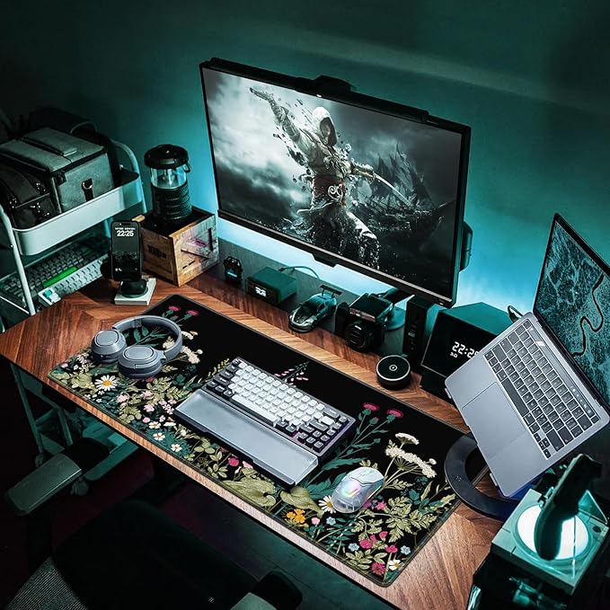 Canjoy Gaming Mouse Pad, Large Extended Mouse Pad Big Computer Mousepad for Home Office Gaming Work 31.5x15.7inch
