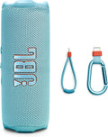 JBL Flip 7 - Portable Waterproof and Drop-Proof Speaker, Bold JBL Pro Sound with AI Sound Boost, 16Hrs of Playtime, and PushLock System with Interchangeable Accessories (Teal)