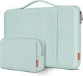 DOMISO Laptop Case Laptop Sleeve Cover Compatible with 15 inch MacBook Air M4/A3241 2025, M3/A3114,M2/A2941,15 inch MacBook Pro A1990 A1707,Compatible with Dell XPS 15 Plus with Small Case,Mint Green