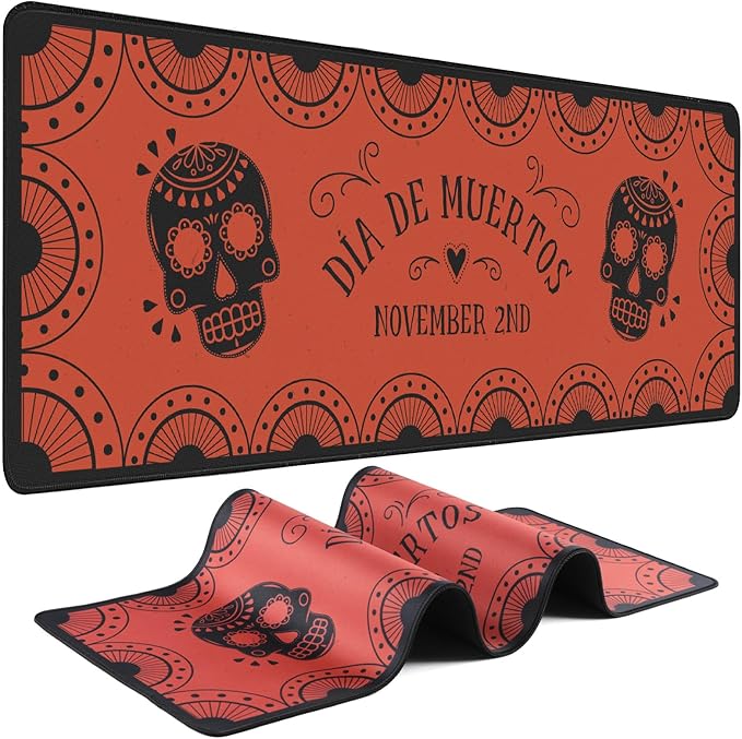 Gaming Mouse Pad - (31.5"×11.8") Skull Large Mouse Pads for Desk - Desk Mat for Keyboard and Mouse with Non-Slip Base, Desks Pad Matfor Game/Office & Home