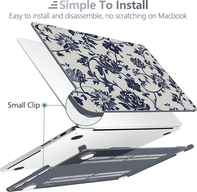 Batianda for MacBook Pro 14 Inch Case 2026-2021 Release M5 M4 M3 M2 M1 Pro/Max, 1.2mm Slim Creative Graphic Hard Shell Cover with Keyboard Cover, Screen Protector 4-in-1 Bundle, Shark