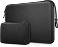 FINPAC Hard Laptop Sleeve with Accessory Pouch Compatible with 15.3 inch MacBook Air M5/M4/M3/M2 (2026-2023), 16.2 inch MacBook Pro M5/M4/M3/M2 Pro/Max, Waterproof Case for Surface Laptop/Book, Black