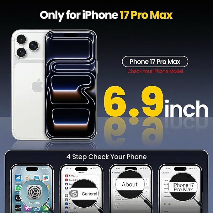 3 in 1 for iPhone 17 Pro Max Case,[1 Screen Protector & 1 Camera Lens Protector ],7X Military-Grade Drop Protection ,Fits MagSafe ,Tough, Rugged & Durable for Heavy Duty iPhone 17 Pro Max Case, Green