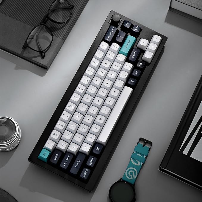 Keychron Q2 Max Wireless Custom Mechanical Gaming Keyboard, QMK/VIA Programmable Knob 2.4 GHz/Bluetooth 5.1/Wired, 65% Compact RGB Hot-Swap with Gateron Brown Switch for Mac Windows Linux - Black