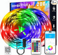 DAYBETTER Led Strip Lights 200 ft(2 Rolls of 100 ft) Smart Strips with App Control Remote, Led Lights for Bedroom, Music Sync Color Changing for Room Home Decor Party Festival