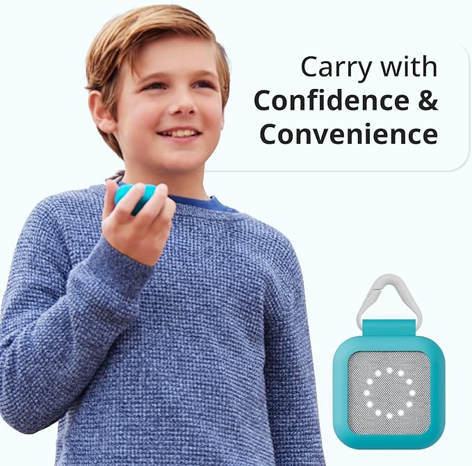 BoT Talk® GPS Tracker for Kids with Mint Silicone Case - AI-Powered GPS Tracker with Audio, Real-Time Tracking & Alerts - Compact Kids Tracking Device with Monthly Subscription, Made in Japan