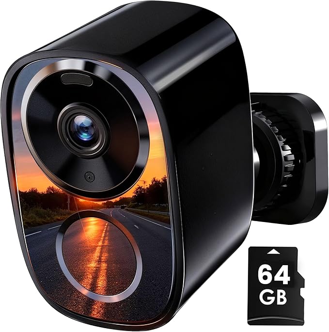 realhide 2K Wireless Outdoor Security Camera with 64GB SD Card, 6-Month Battery, Dual-Band 2.4/5GHz WiFi, Full-Color Night Vision, IP66 Weatherproof, Motion Alerts, 2-Way Talk for Home Security