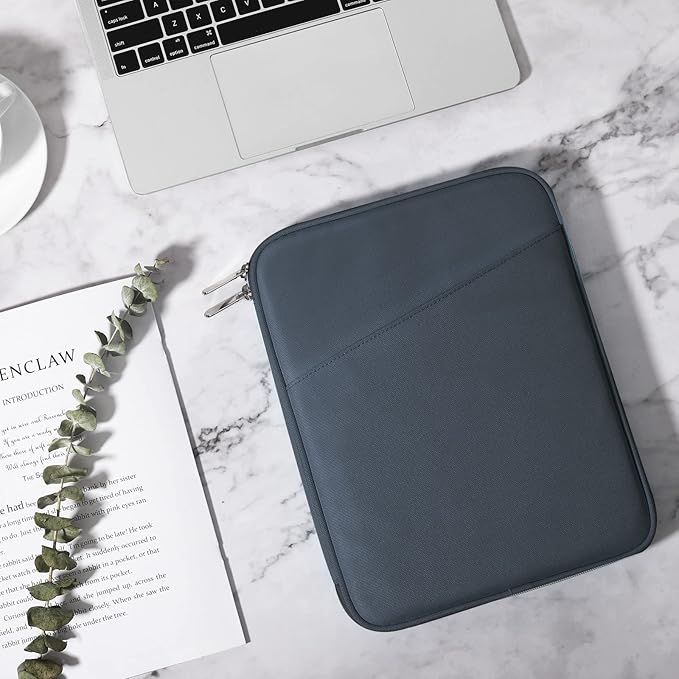 TiMOVO 9-11" Tablet Sleeve Bag for iPad 11-inch A16 2025, iPad 10.9"/10.2"| Air 11 Inch/5th/4th Gen. 10.9", Galaxy Tab A9+/A11Plus 11", Protective Bag with Pocket, Space Gray