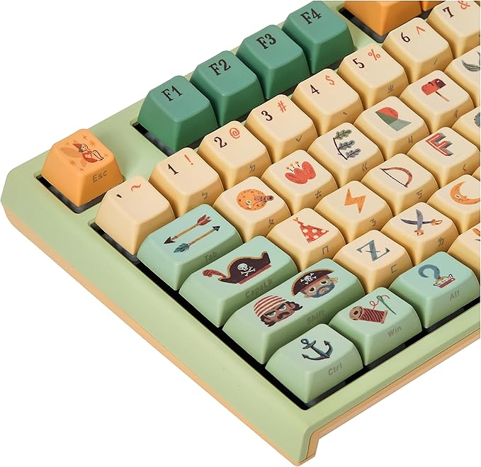 Ducky x Dimanche Peter Pan Neverland One 2 Pro White LED Dye Sub PBT Limited Mechanical Keyboard Varmilo EC Iris V2
