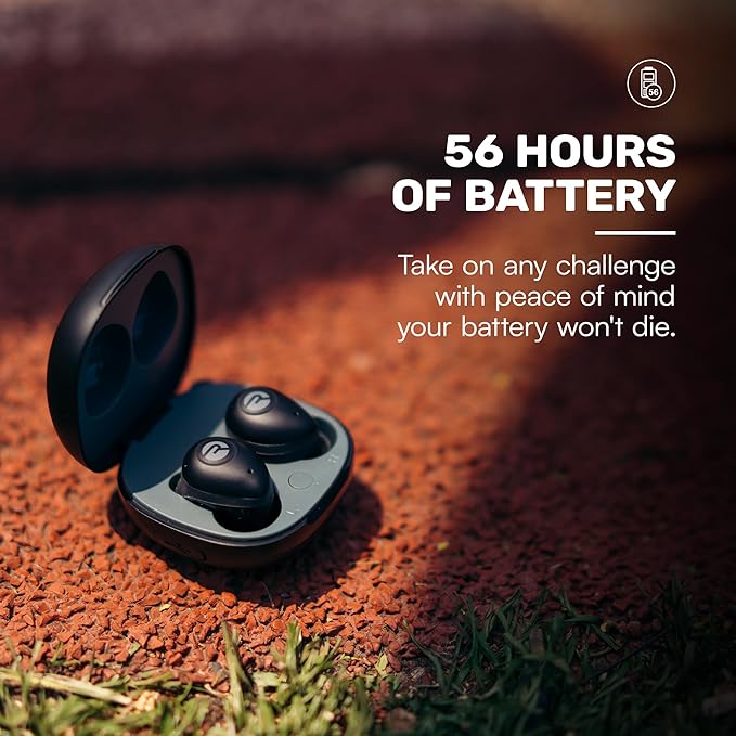 Raycon Fitness Bluetooth Wireless Earbuds + Microphone with Active Noise Canceling, Sweat & Water-Resistant Earphones, Running Headphones, Ear Buds Wireless Bluetooth 56 Hours Playtime (Green)