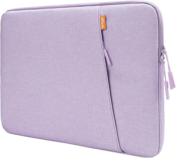 JETech Laptop Sleeve for 13-14Inch MacBook Neo (A18 Pro), MacBook Air/Pro (M1-M5) 2020-2026, 13-13.6 Inch Notebook, Waterproof Shock Resistant Bag Case with Accessory Pocket (Light Purple)